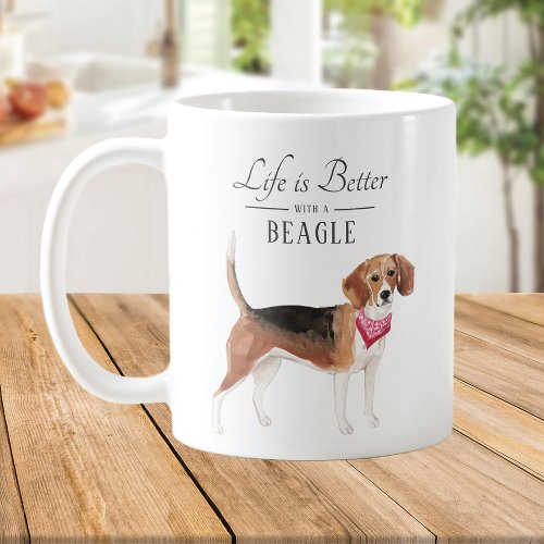 Life is Better Beagle Coffee Mug