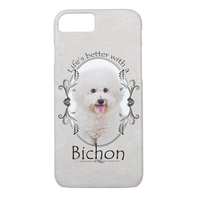 Life is Better Bichon Smartphone Case (Back)