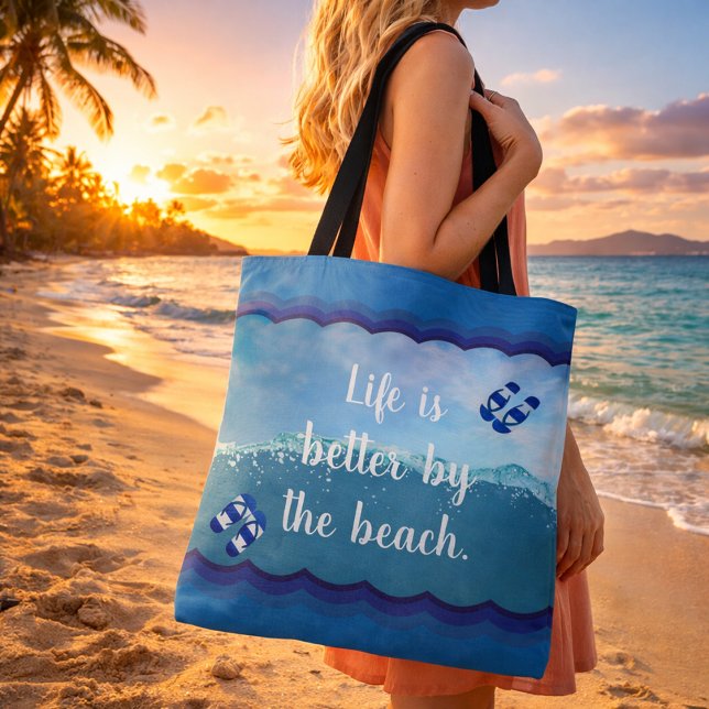 Life is better by the Beach Tote Bag (Creator Uploaded)