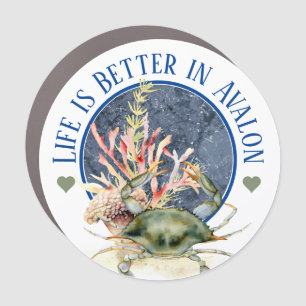 Life is Better in Avalon  Car Magnet