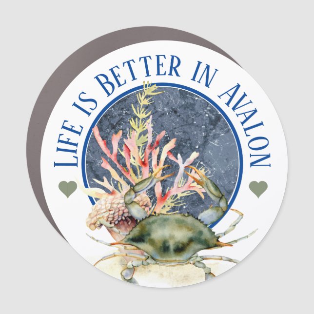 Life is Better in Avalon  Car Magnet (Front)