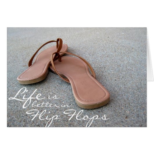 Life Is Better In Flip Flops Cards (Front Horizontal)