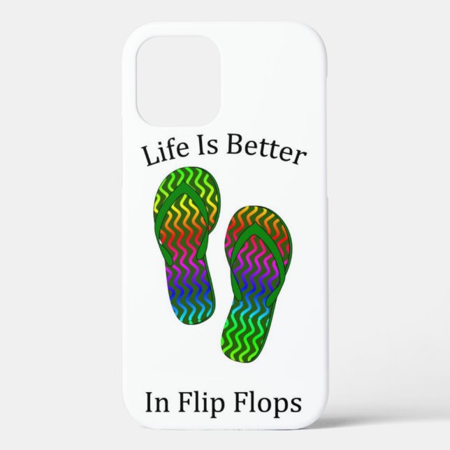 Life Is Better In Flip Flops Case-Mate iPhone Case (Back)