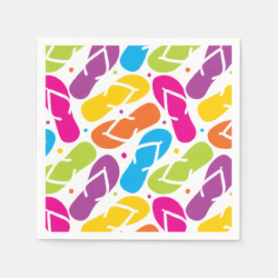 Life is Better in Flip Flops Pattern Paper Napkins