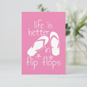 Life Is Better In Flip Flops RSVP Card