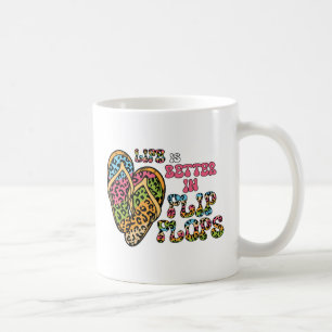 Life is Better in Flip Flops- Summer Vibes Coffee Mug