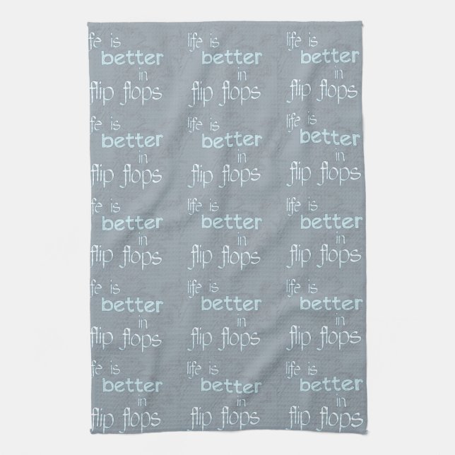Life is Better in Flip Flops Towel (Vertical)