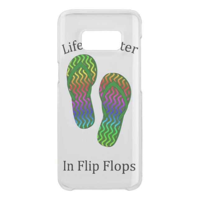 Life Is Better In Flip Flops Uncommon Samsung Galaxy Case (Back)