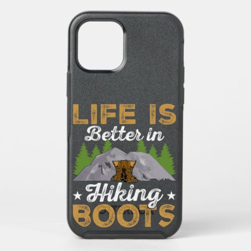 Life Is Better In Hiking Boots Camping Funny Hiker OtterBox Symmetry iPhone 12 Pro Case