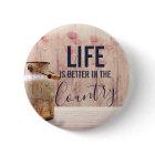 Life is Better in the Country Quote with Milk Can