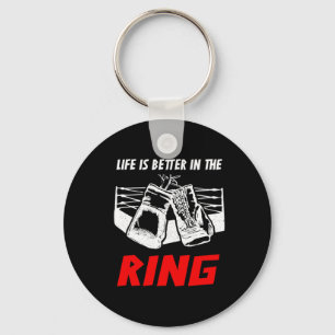 Life Is Better In The Ring Boxing Apparel - Boxer Keychain