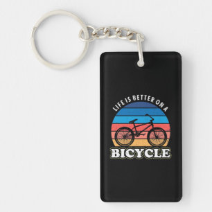 Life Is Better On A Bicycle Keychain