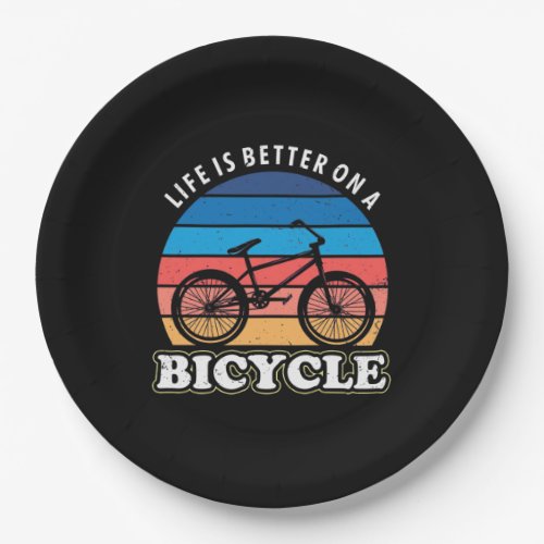 Life Is Better On A Bicycle Paper Plates