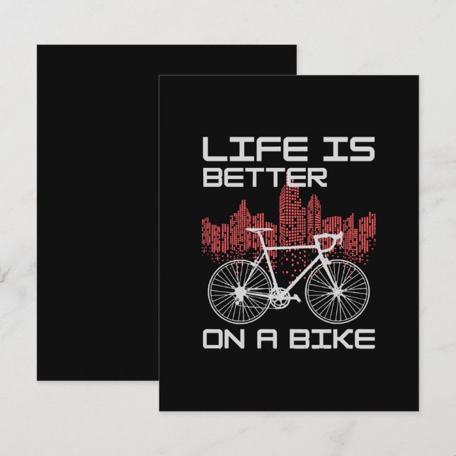 Life is Better on a Bike Enclosure Card (Front/Back)