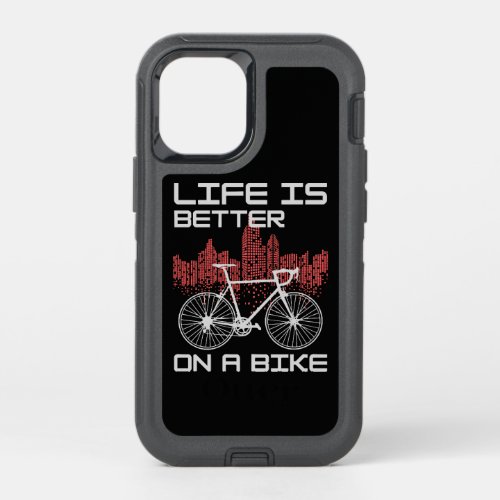 Life is Better on a Bike OtterBox Defender iPhone 12 Mini Case