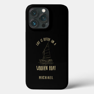 Life is Better on A Boat Nautical Personalized iPhone 13 Pro Case