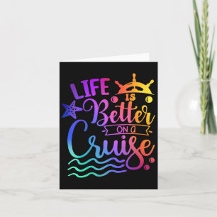 Life Is Better On A Cruise Family Vacation Matchin Card