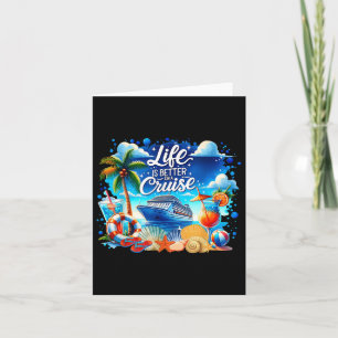 Life Is Better On A Cruise Hawaii Beach Summer Vac Card
