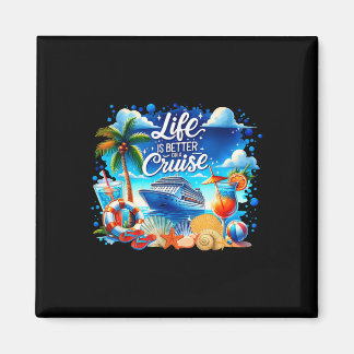 Life Is Better On A Cruise Hawaii Beach Summer Vac Magnet
