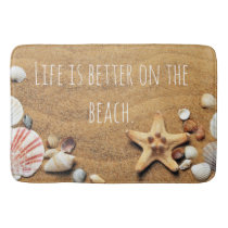 Life is Better On the beach Fun Nautical inspired Bath Mat