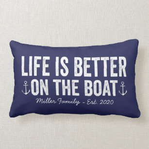 custom boat pillows