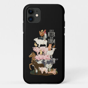 Life is better on the Farm, Cute Animals, Country iPhone 11 Case