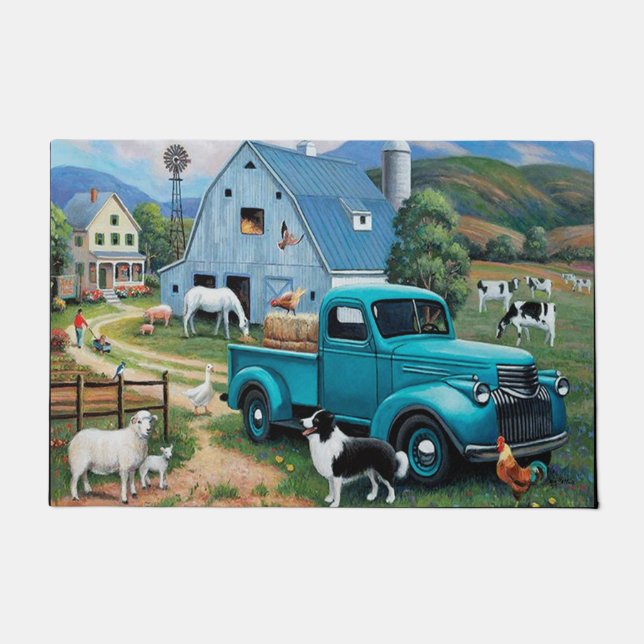 Life Is Better On The Farm, Farm Life Lover Mat (Front)