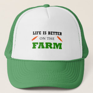 Life is better on the farm trucker hat