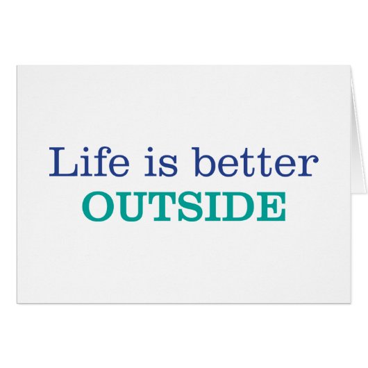 Life is Better Outside Cards (Front Horizontal)