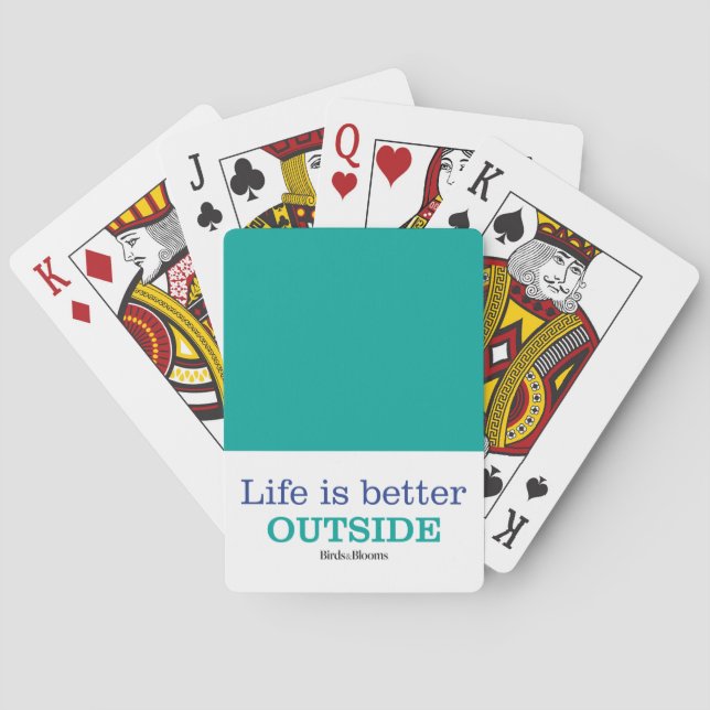 Life is Better Outside Poker Cards (Back)