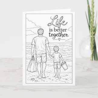 Life Is Better Together Color Me Card