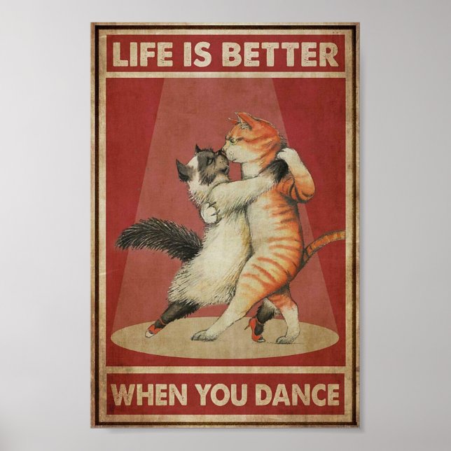 Life is better vintage poster (Front)