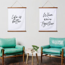 Life is Better When We're Together Wall Tapestry