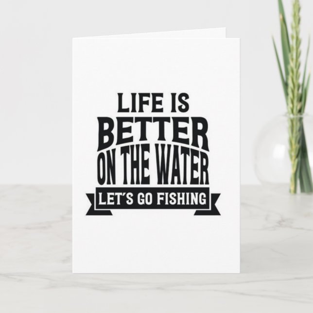 LIFE IS BETTER WHEN YOU RETIRE "FISH FISH FISH" CARD (Front)