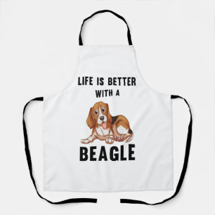 Life is better with a Beagle  Apron