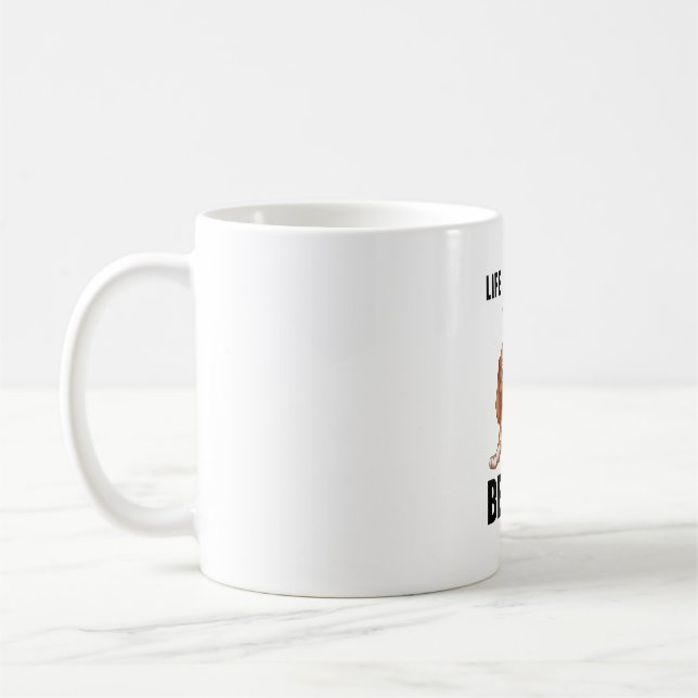 Life is better with a Beagle  Coffee Mug (Left)