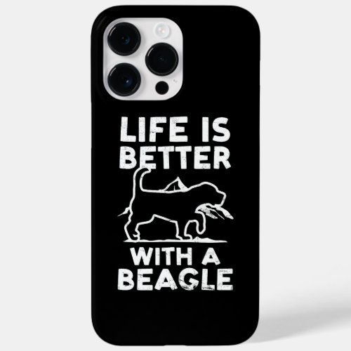 Life Is Better With A Beagle Design Beagle Hunting Case_Mate iPhone 14 Pro Max Case