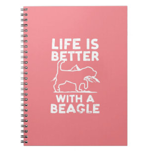 Life Is Better With A Beagle Design Beagle Hunting Notebook