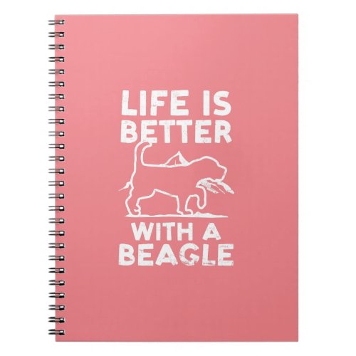 Life Is Better With A Beagle Design Beagle Hunting Notebook