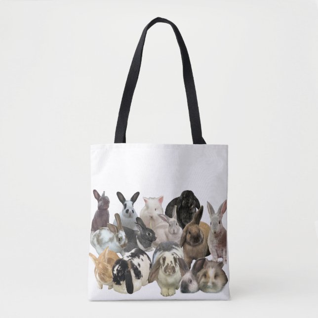 Life is better with a bunny or two or three.. tote bag (Front)