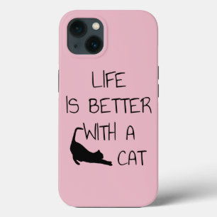 Life Is Better With A Cat - Cat Lovers iPhone 13 Case