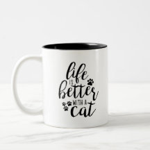 Life is better with a Cat Cute Cat Captions Aesthe