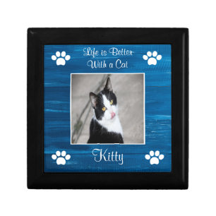 Life is Better With a Cat Jewelry Keepsake Box