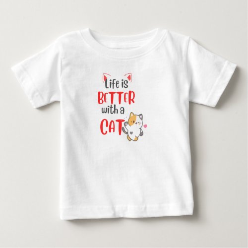 LIFE IS BETTER WITH A CAT KIDS T_Shirt