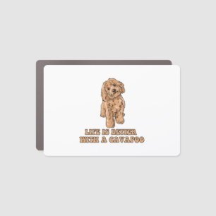 Life Is Better With A Cavapoo - Funny Dog Lover 1 Car Magnet