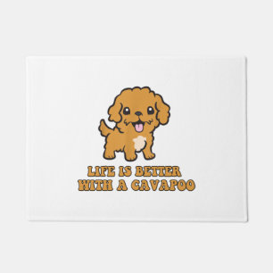Life Is Better With A Cavapoo - Funny Dog Lover Doormat