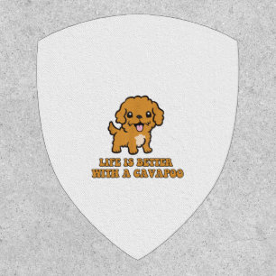 Life Is Better With A Cavapoo - Funny Dog Lover   Patch