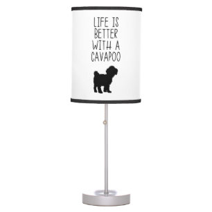Life Is Better With A Cavapoo  Table Lamp