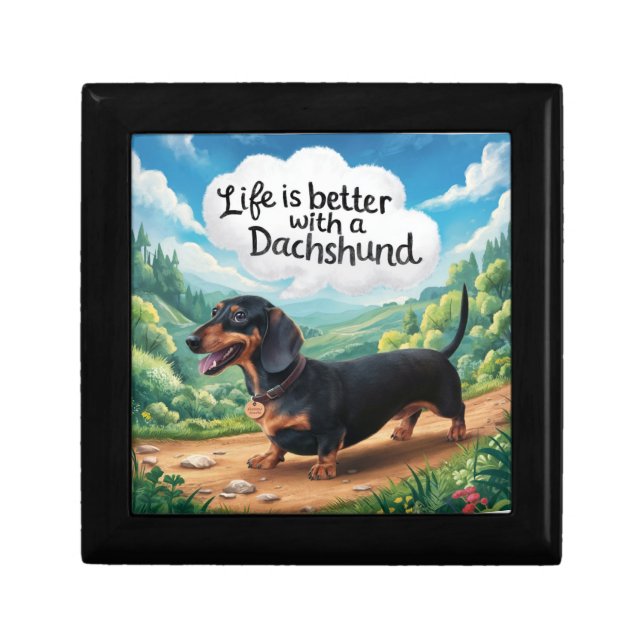 Life Is Better With A Dachshund Gift Box (Front)