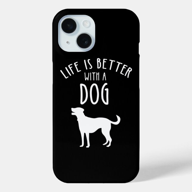 Life Is Better With A Dog Case-Mate iPhone Case (Back)